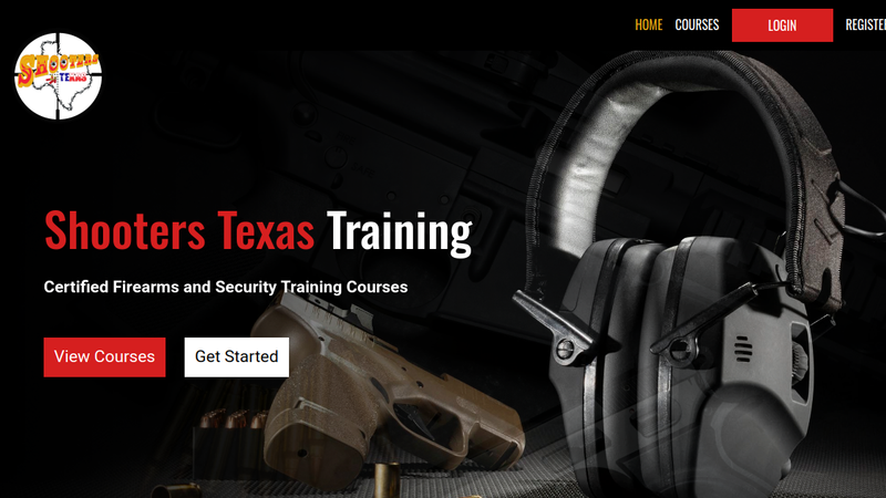 Shooters Texas website