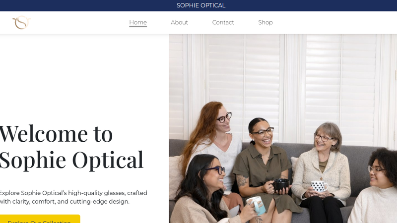Sophie Optical website